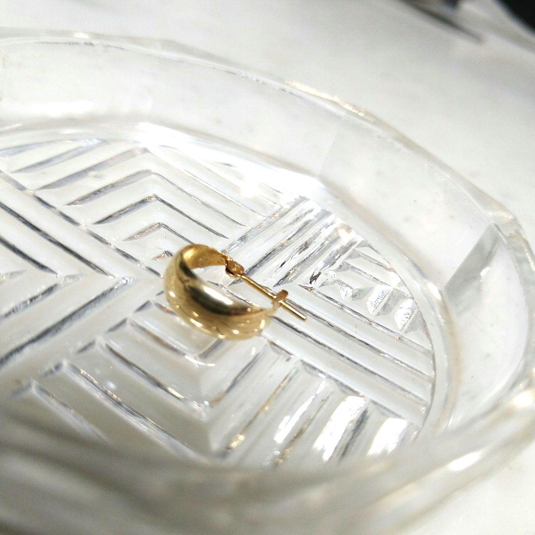 K18　フープピアス　0.6グラム