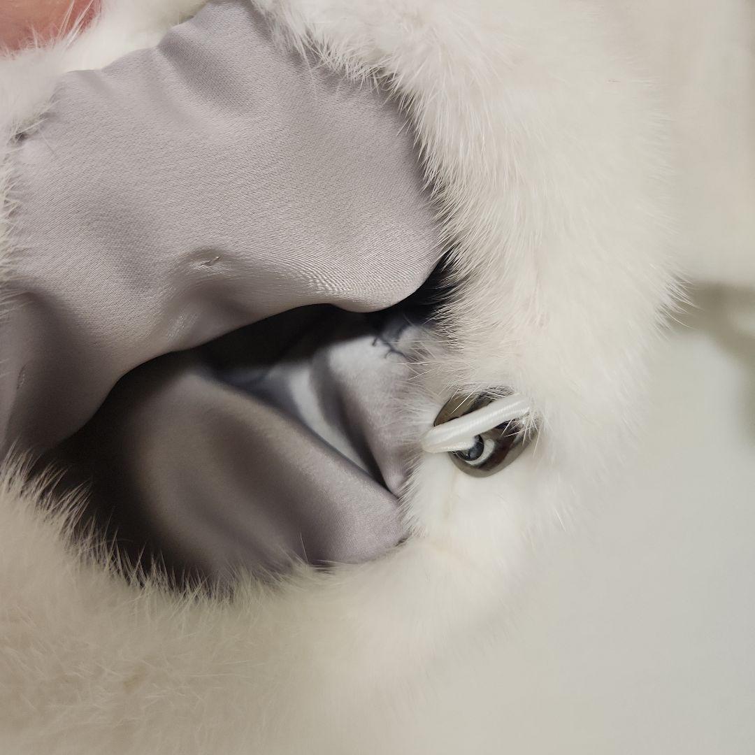 ミンクファージャケット　コート　ホワイトミンク　コペンハーゲン