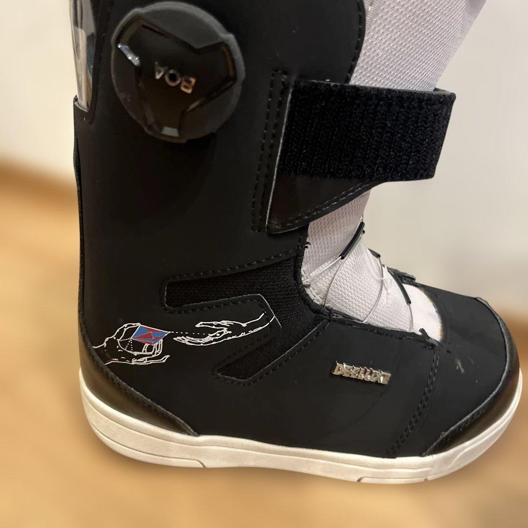 21cm子ども用 ブラック スノーボードブーツ