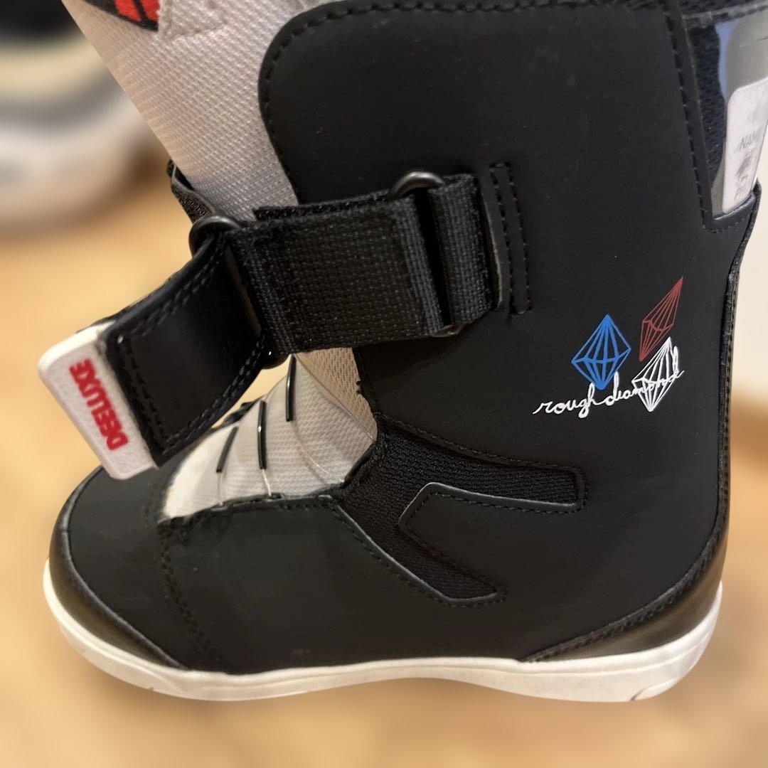 21cm子ども用 ブラック スノーボードブーツ