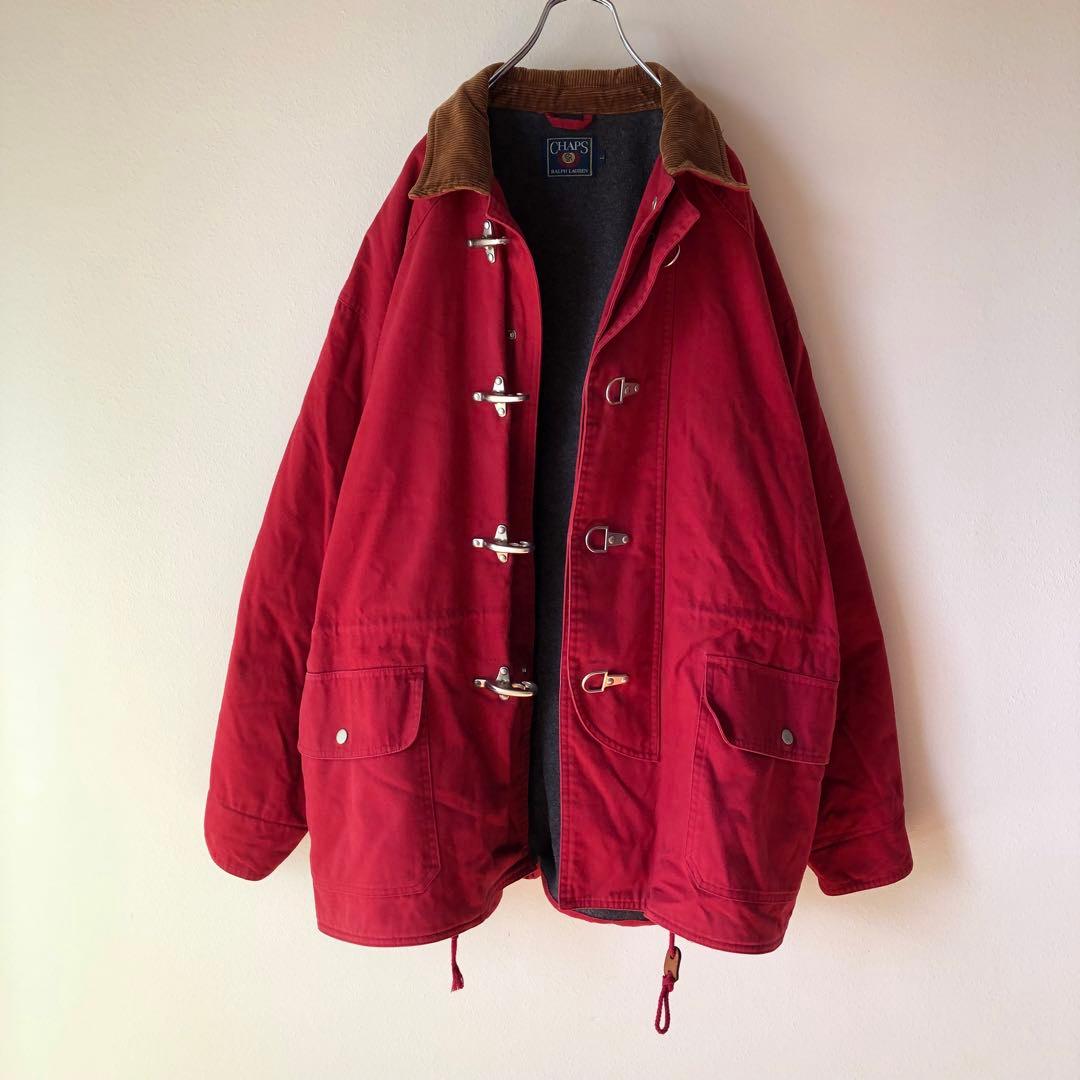 90s CHAPS ラルフローレン ファイヤーマンジャケット 襟コーディロイ