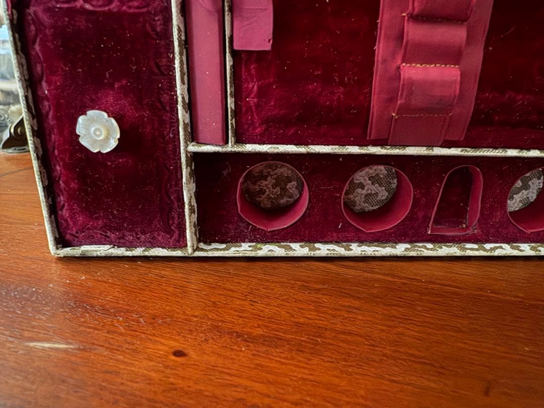 フランスアンティークメルスリー、ボックスのみドールプレゼンテーション