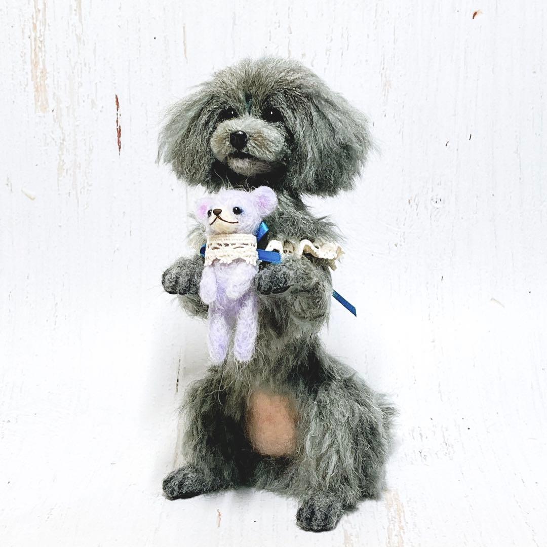 sky 羊毛フェルト 犬 トイプードルちゃん