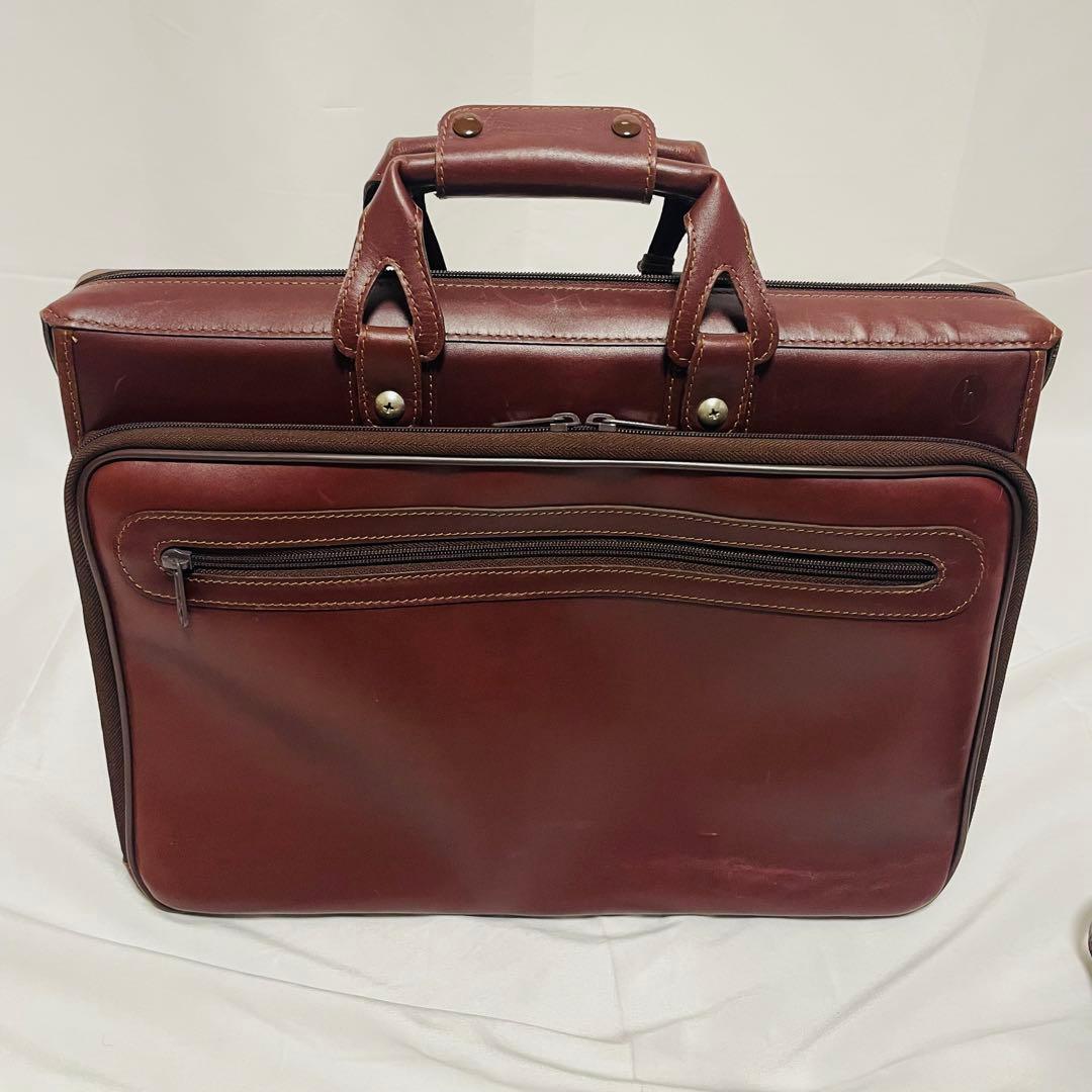ハートマン レザー ブリーフケース ショルダーバッグ メンズ 茶 2way