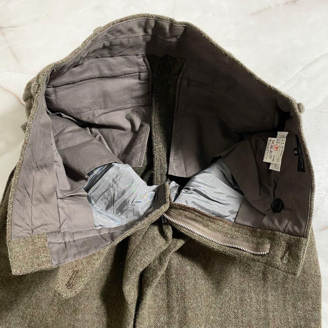 A17664 コムデギャルソンオムプリュス 98AW 2タックウール縮絨パンツM