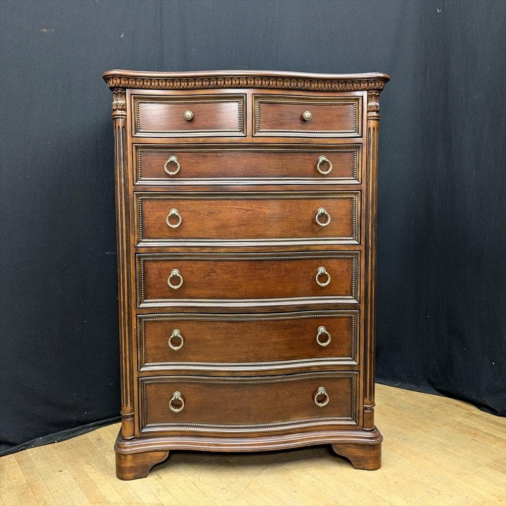 アンティーク調　リビングチェスト　タンス　たんす　チェスト　引き出し　ドロワー