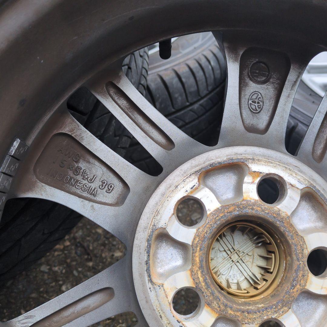 15インチ シルバー ホイールタイヤセット