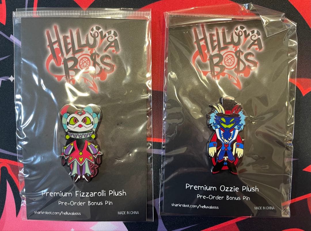 ヘルヴァボス フィッザローリィ アスモディアス ぬいぐるみ ピンズ セット