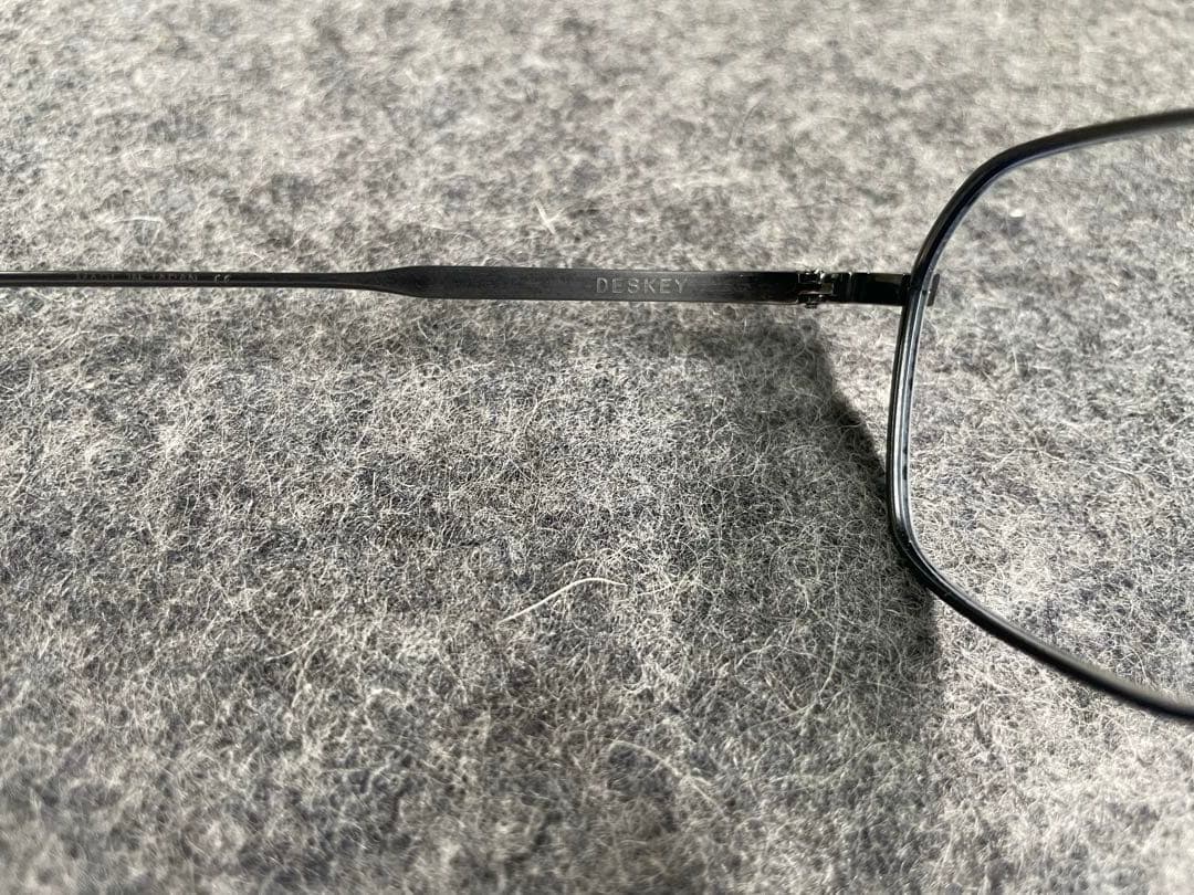 【美品】増永眼鏡　DESKEY　50□18-145　チタン　ブラック