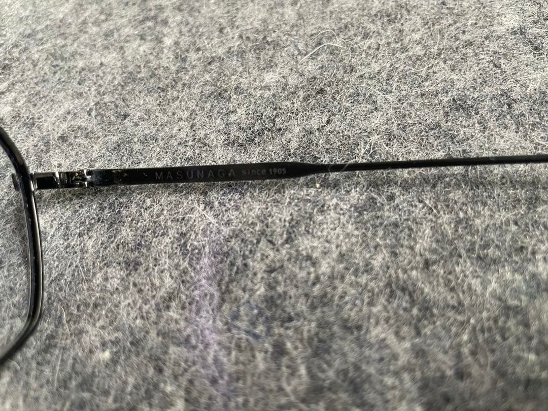 【美品】増永眼鏡　DESKEY　50□18-145　チタン　ブラック