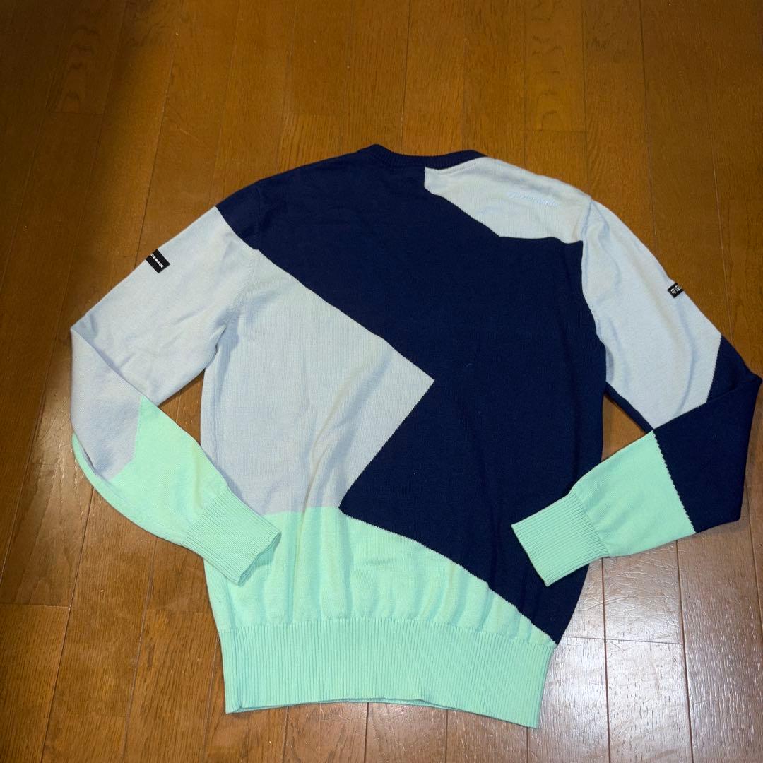 お洒落 大人気 テーラーメイド銀座限定品 クールネックストレッチセーター