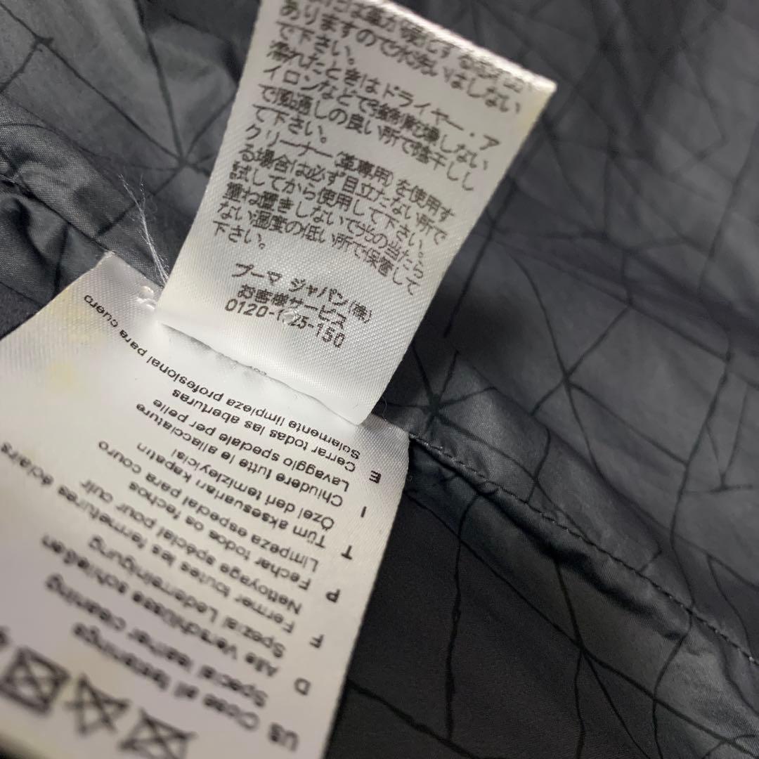 未使用に近い 極希少品STAMPDPUMA ラムレザー ダウンベスト ブラック