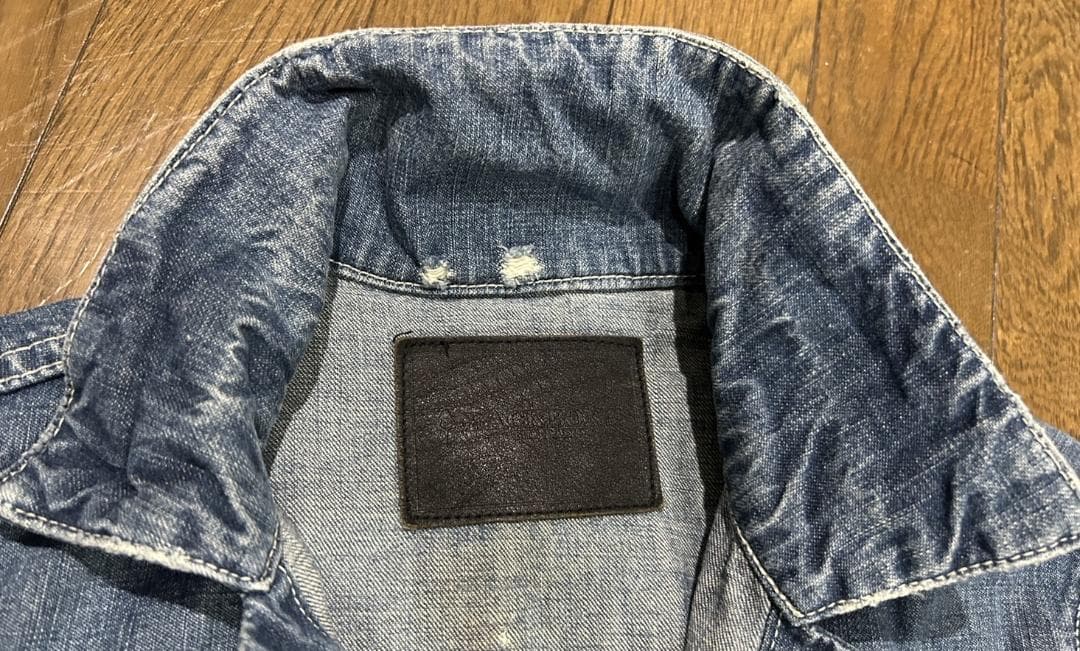 ＊バックボーン BACKBONE ダメージ 汚れ加工 デニム つなぎ S