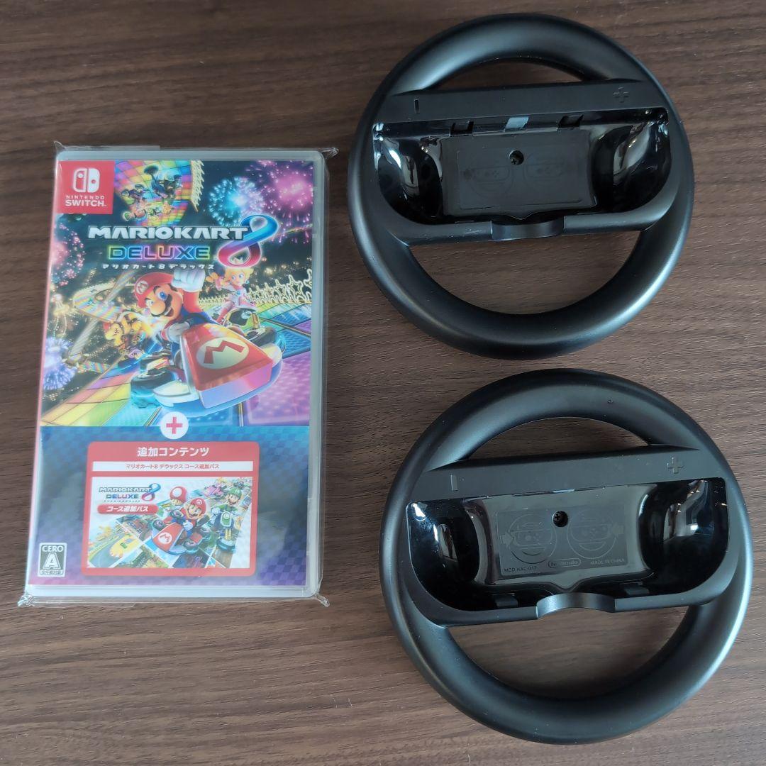 Switch マリオカート8 デラックス+コース追加パス ジョイコンハンドル付き