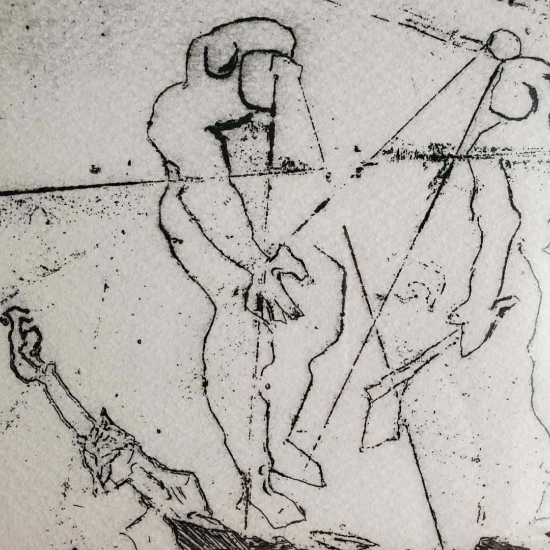 横尾忠則 リトグラフ 夢シリーズ 海底の死 銅版画 直筆サイン 限定20部 額装