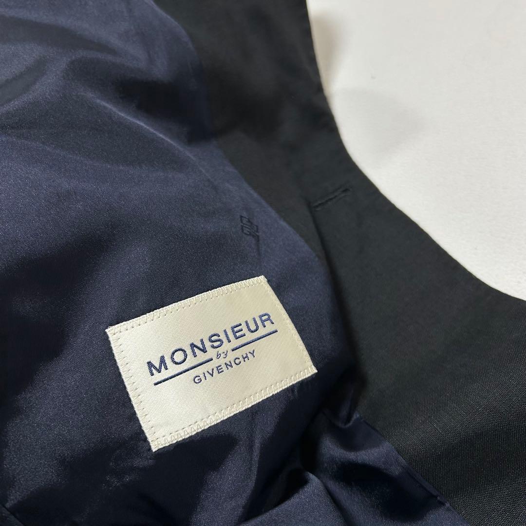 80s GIVENCHY リネン100% ダブルブレスト テーラードジャケット