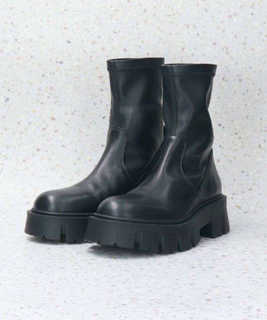 【FABIO RUSCONI】トラックソールストレッチショートブーツ