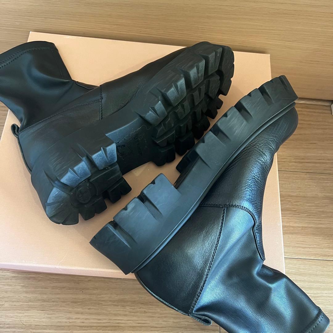 【FABIO RUSCONI】トラックソールストレッチショートブーツ