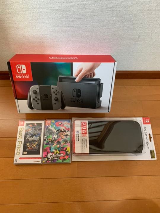 任天堂スイッチ　モンハンダブルクロス　スプラトゥーン　カバー　延長保証