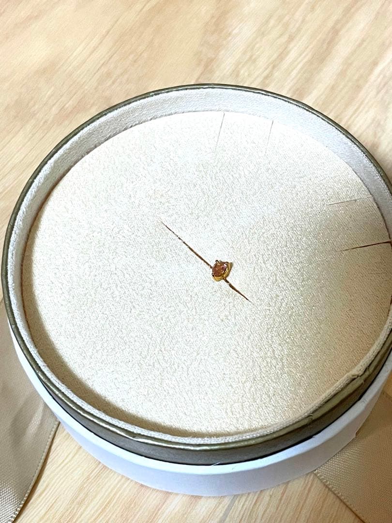 【開封のみ】AHKAH フォリアージュスタッド　シングルピアス