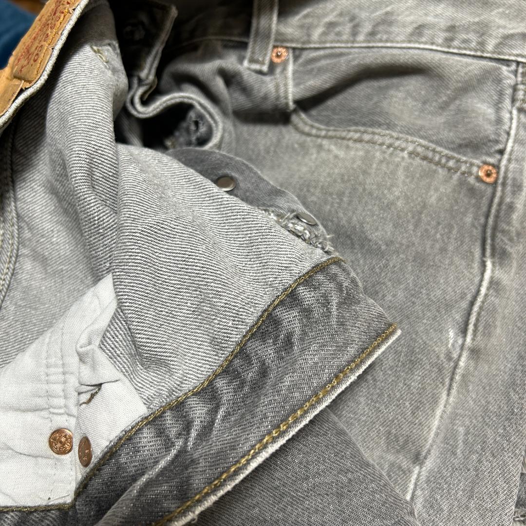 希少 90s　W42　リーバイス501　先染めブラック　デニム　USA製　黒