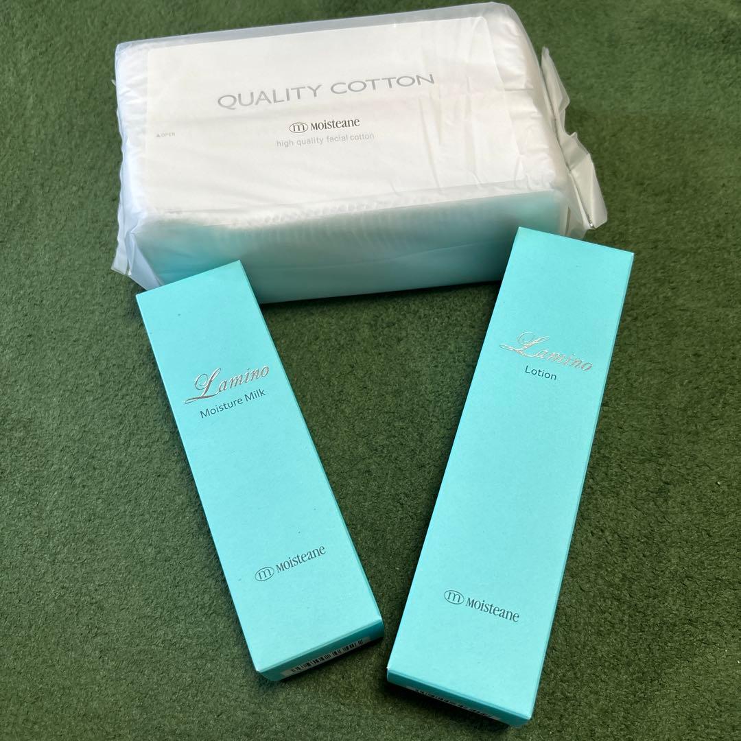 モイスティーヌ　ミルク　ローション　コットン　ラミノ