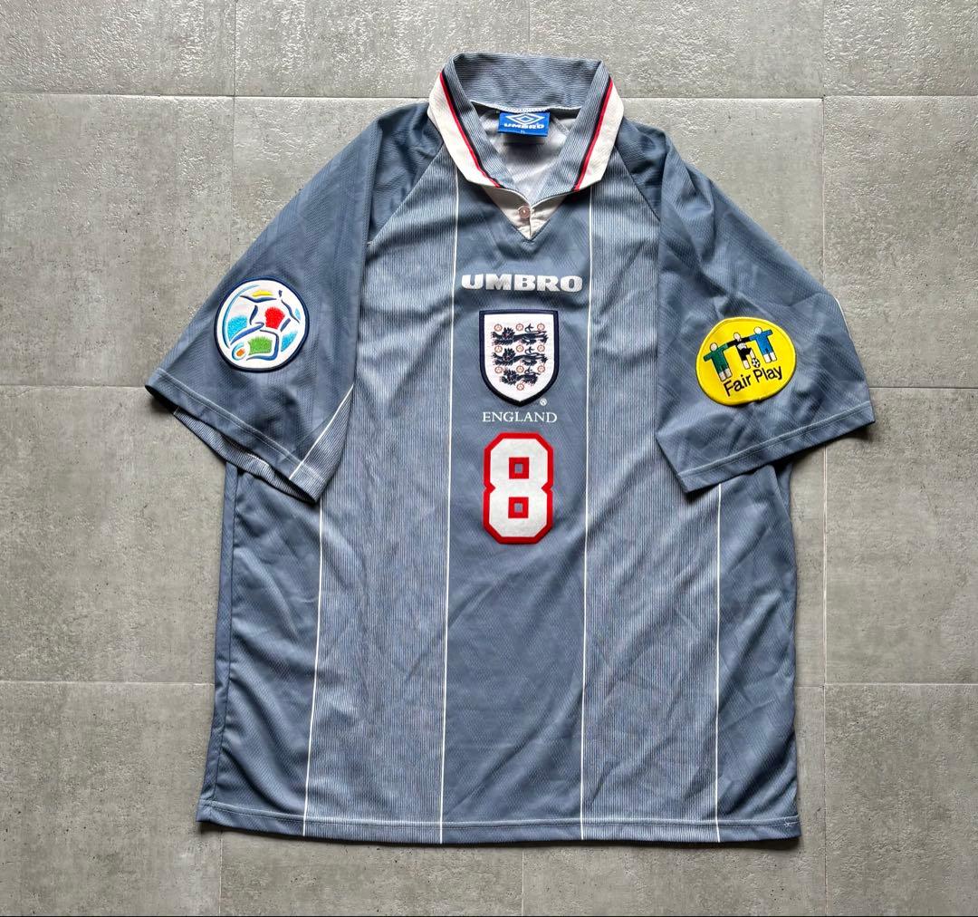 95-96 ガス　イングランド代表　アンブロ　アウェイユニフォーム　正規品