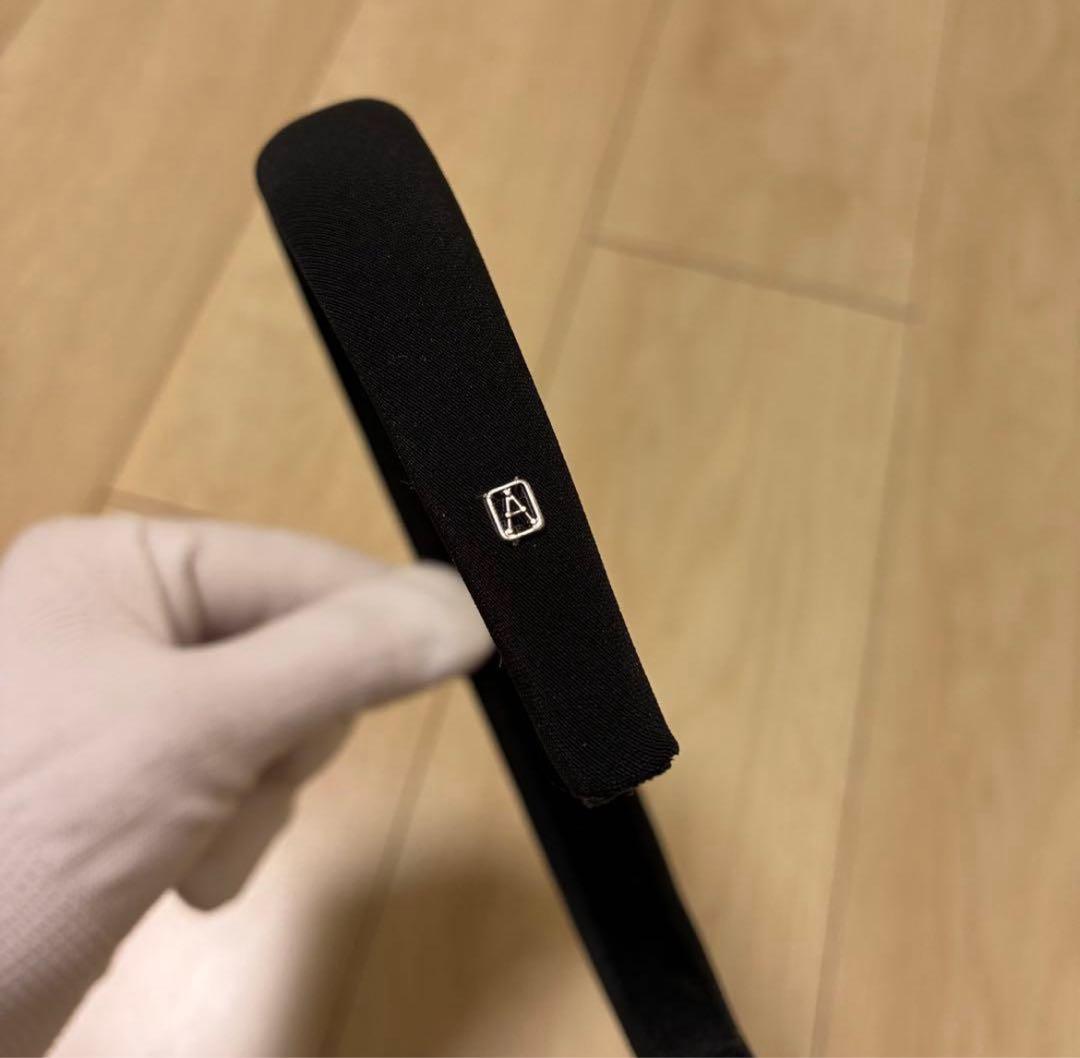 極美品✨ALEXANDRE DE PARIS ブラック ヘアバ ンド フランス製