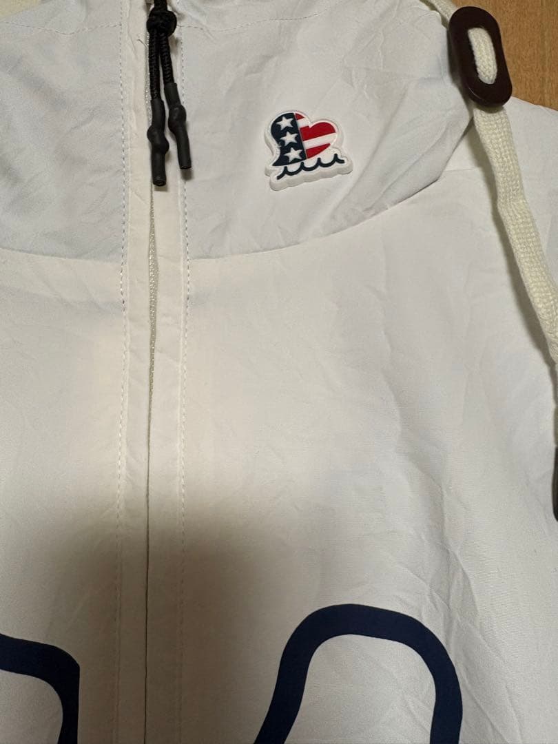 ムータマリン　ホワイトナイロンジャケット 早い者勝ち　格安