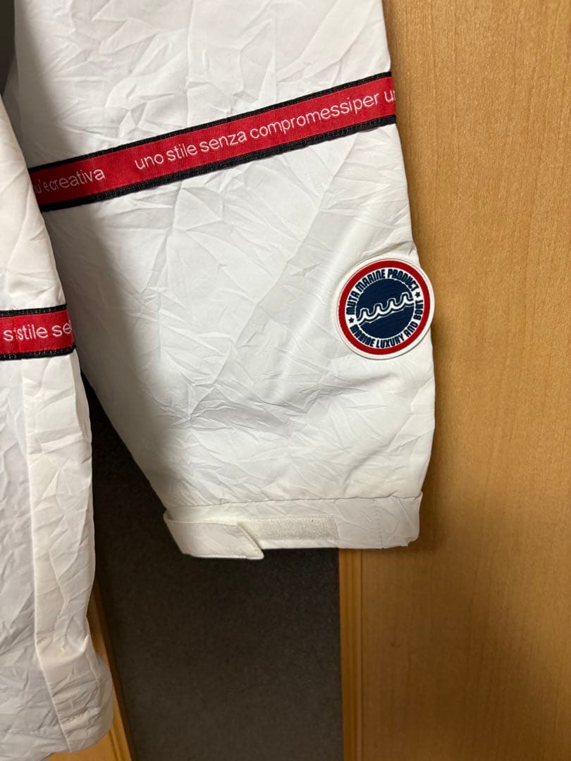 ムータマリン　ホワイトナイロンジャケット 早い者勝ち　格安