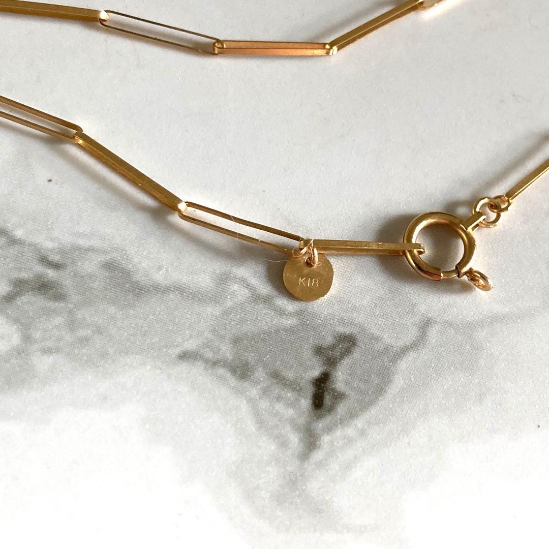 k18 ネックレス 鎖型　イエローゴールド