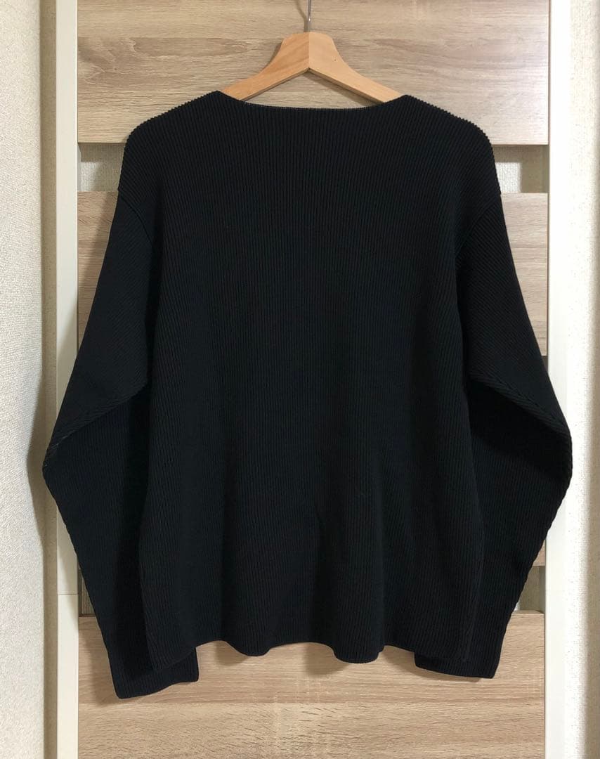 トップス AURALEE SUPER HARD TWIST RIB KNIT P/O 3