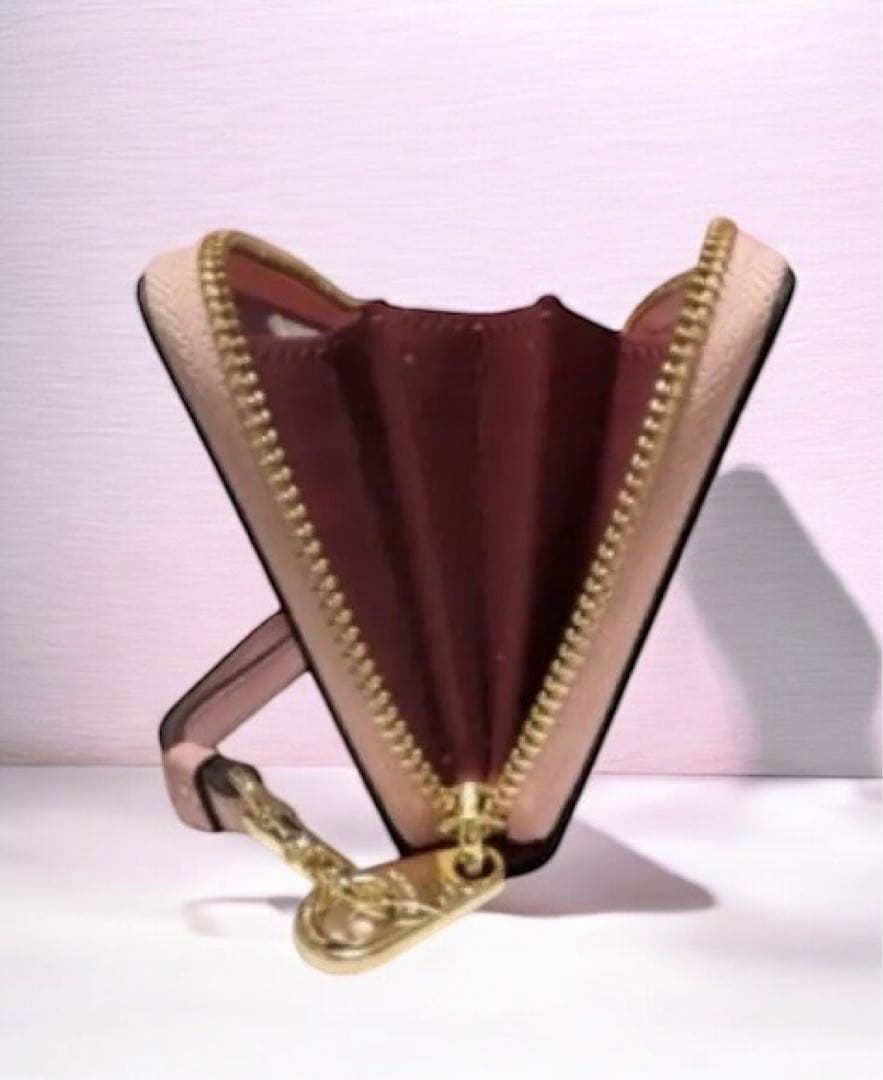 【新品未使用】COACH 長財布パウダーピンク