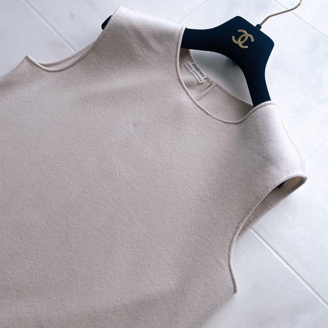 高級✨エルメス マルジェラ期 カシミヤ100% ジレ ベスト 36