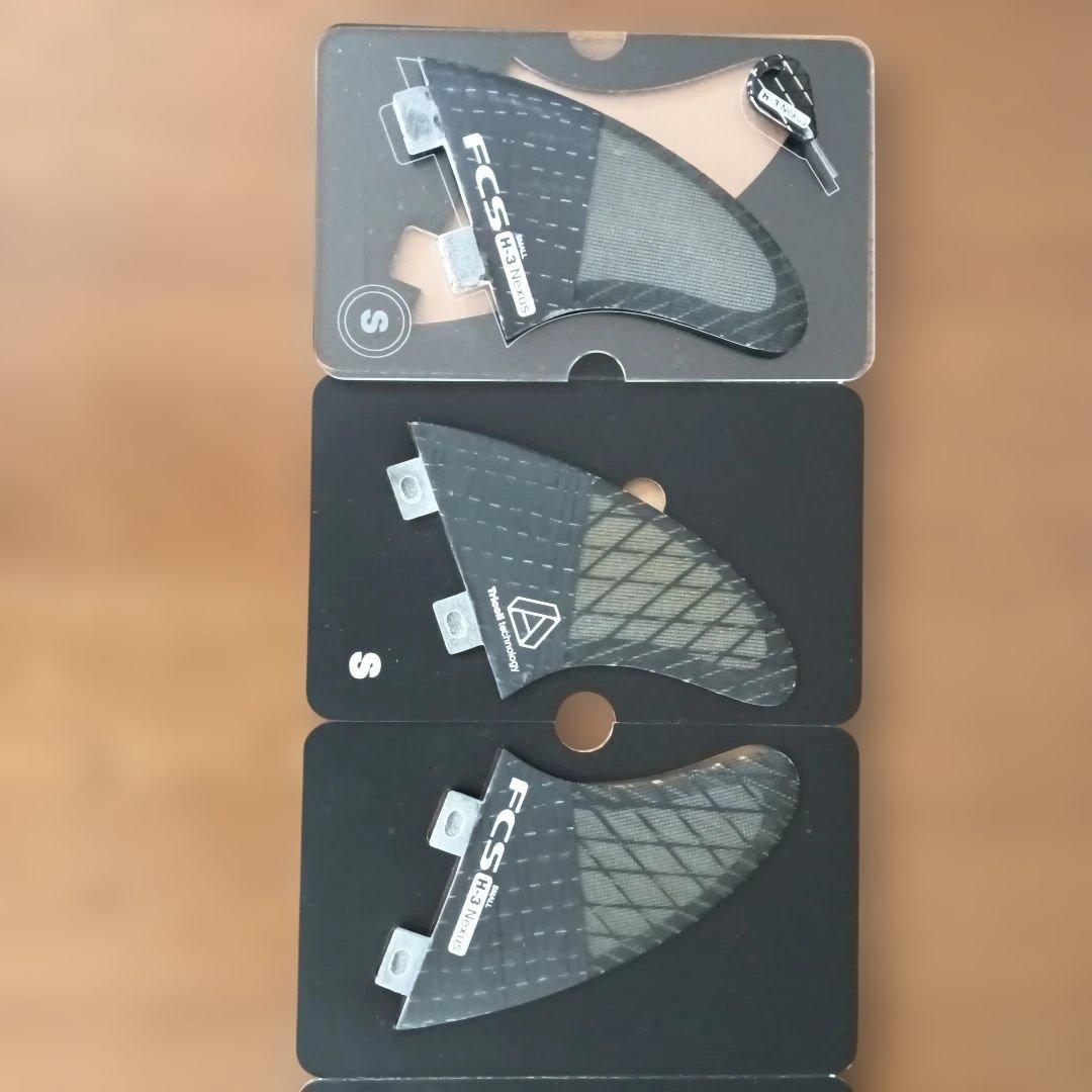 H-3Nexus FCS II サーフボードフィン Sサイズ 3枚セット