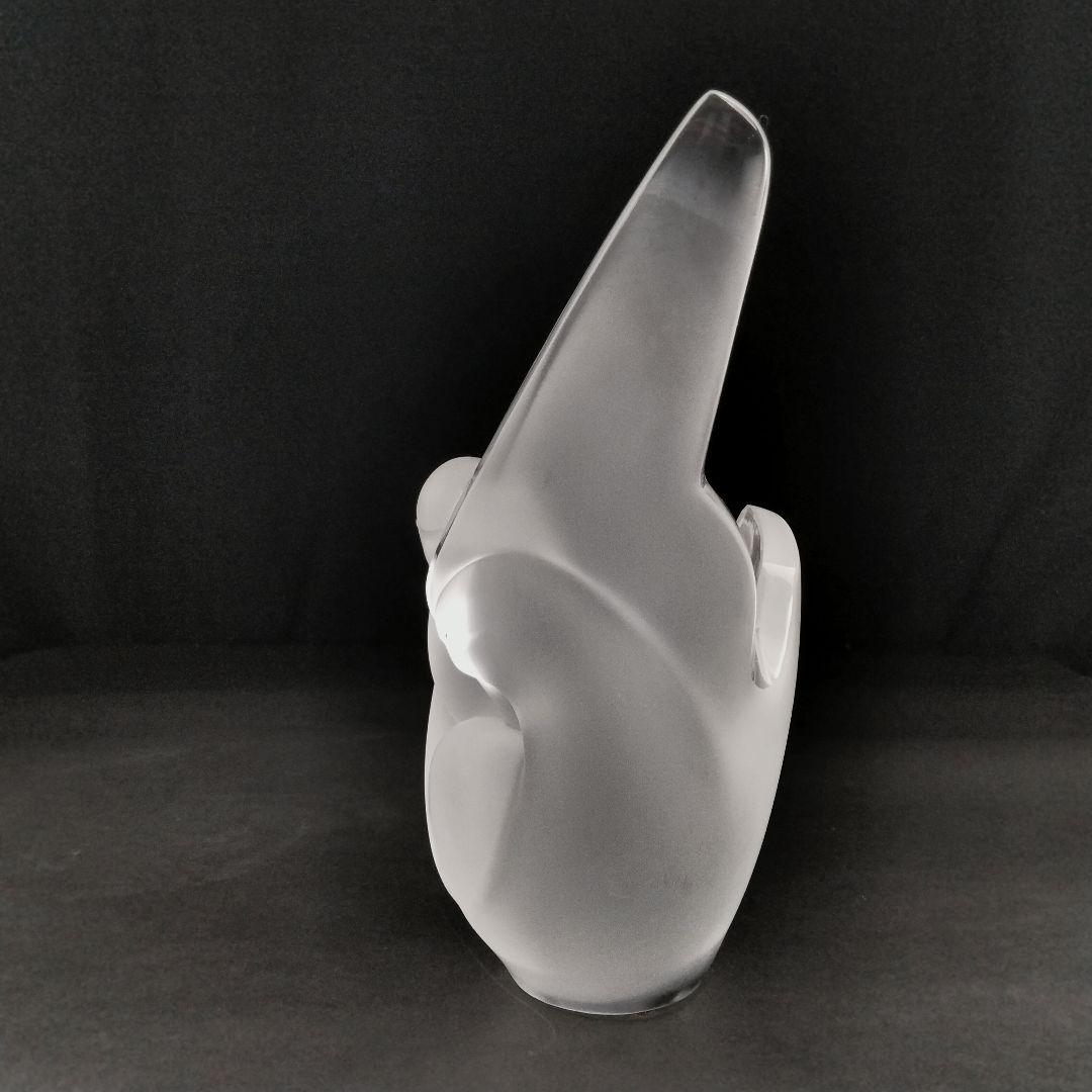 Ｒ145 ラリック シルヴィー フラワーベース 鳥 フロステッド