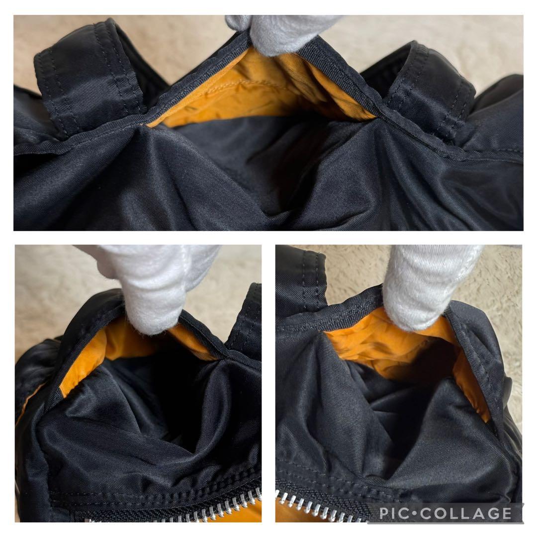 極美品　PORTER　ポーター　タンカー　ミニボストンバッグ　Lサイズ　ブラック