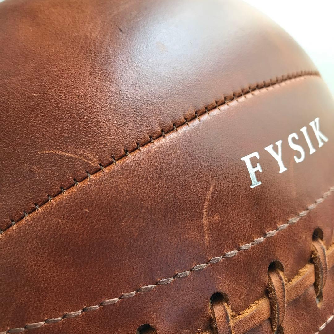 FYSIK 本革メディシンボール 約5kg 収納袋付き