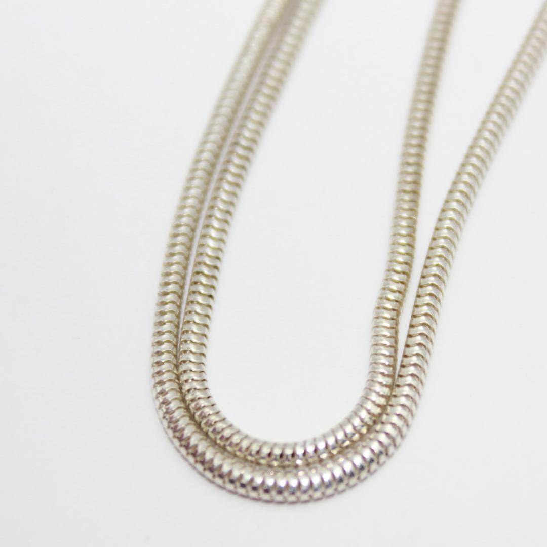 美品 Tiffany&Co. ティファニー ナローバー プレート ネックレス