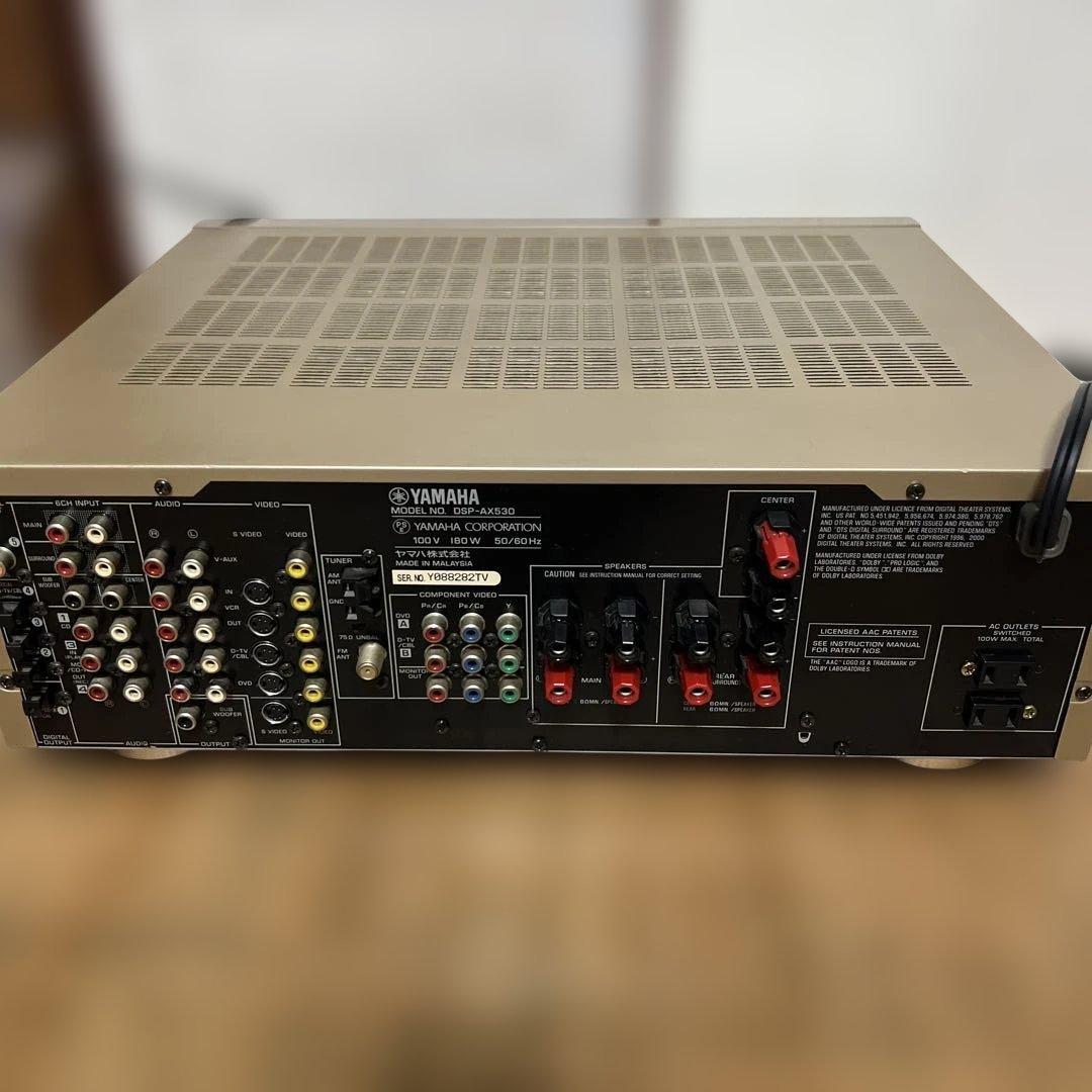 Yamaha DSP-AX530 AVアンプ ゴールド中古品です。