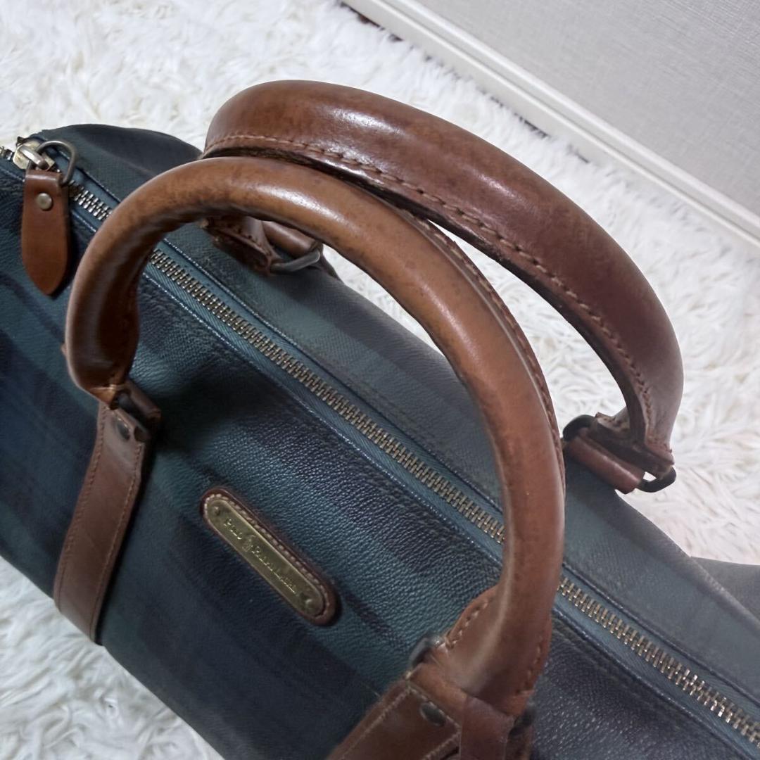 Polo Ralph Lauren ミニボストンバッグ pvc レザー