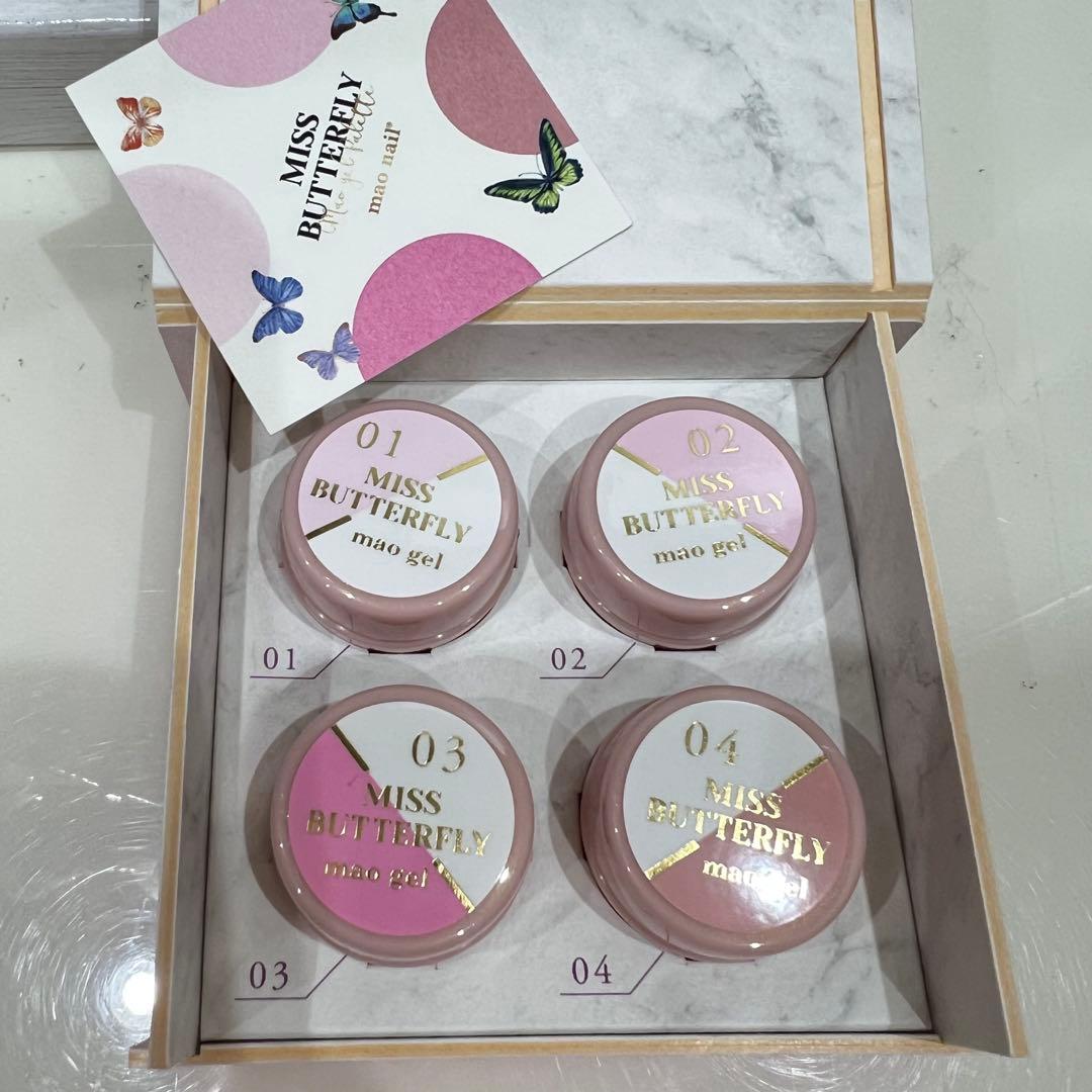 ①mao nail ジェルネイル 限定カラー多数　S Mintドライフラワー