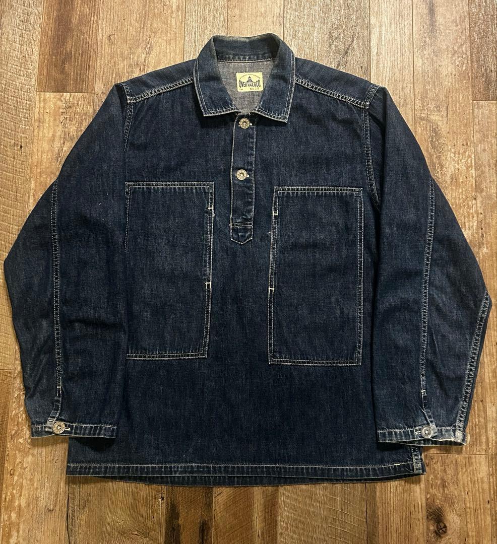 m-35 デニムプルオーバー　80s ヴィンテージ　真紺　ミリタリー