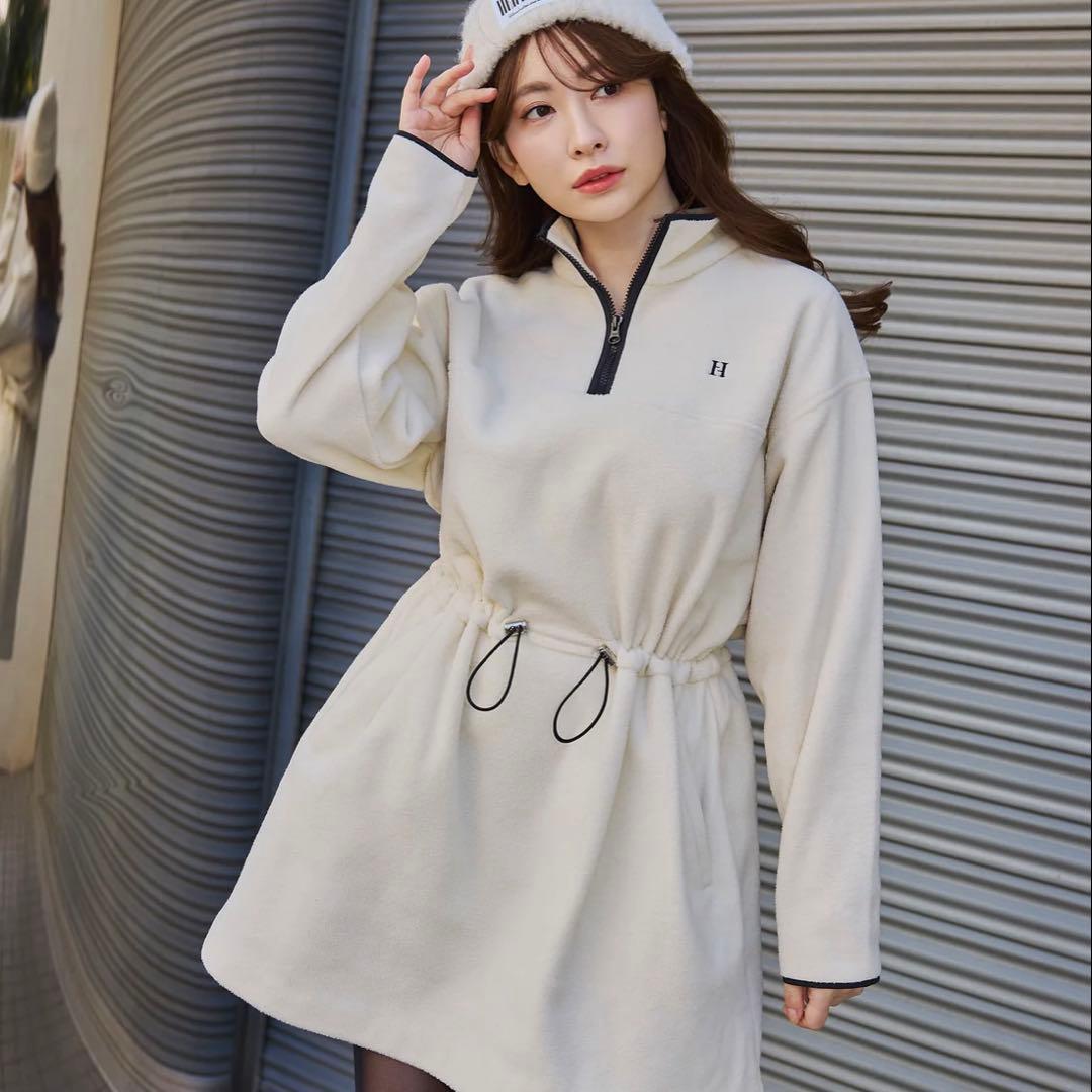 herliptoタグ付きFlight Mode Fleece MiniDress