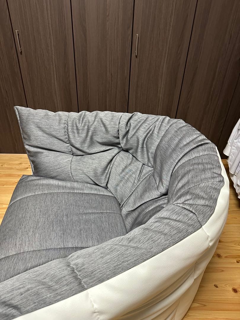 ligne roset リーンロゼ 円形1人掛けソファ グレー ホワイト
