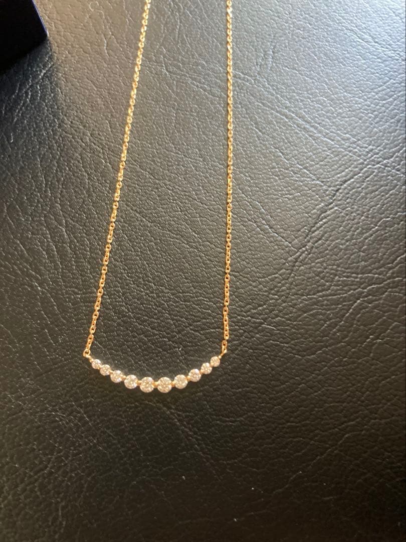 Vendome Aoyama K18ゴールド　ダイヤモンドリュールネックレス