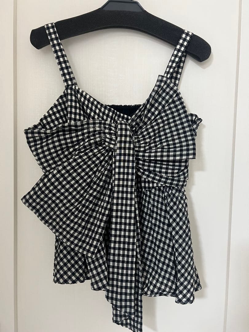 【美品】FRAY.IDペプラムリボントップス