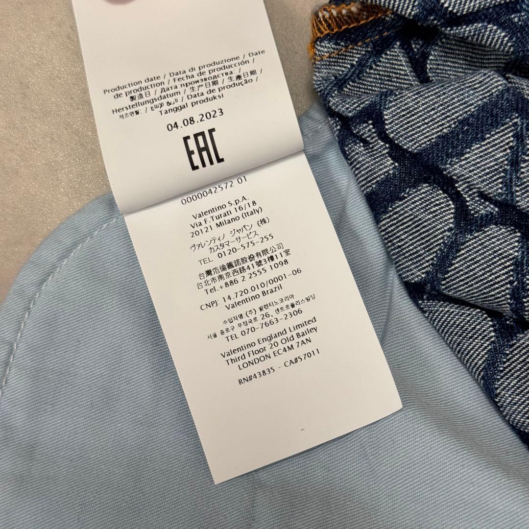 VALENTINO ヴァレンディノ　トワルイコノグラフ デニム　ショートパンツ