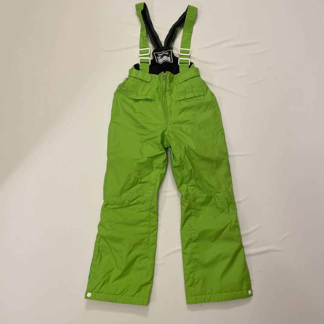 GOLDWIN スキーウェア　上下　140 ブルー&ライムグリーン