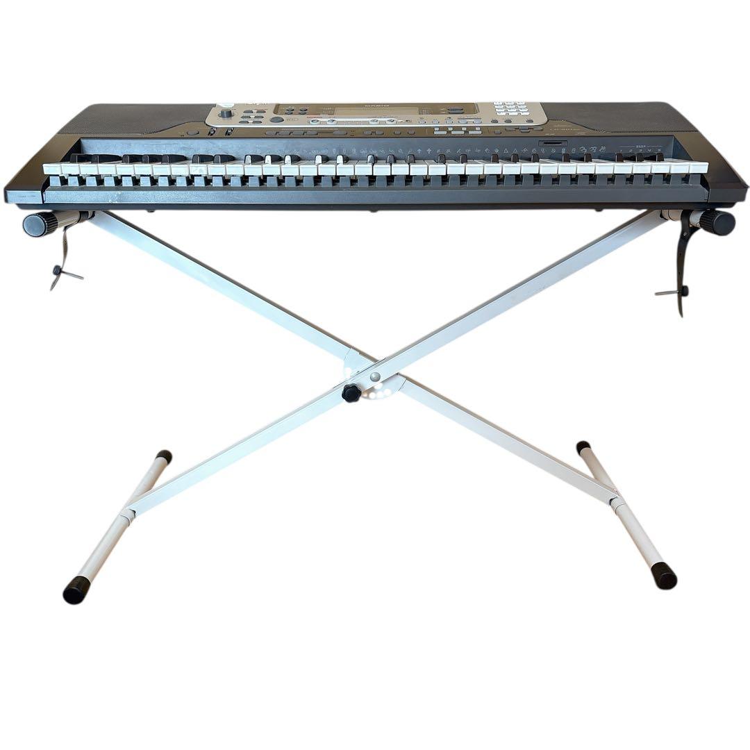 CASIO 電子ピアノ LK-301BB スタンド付き
